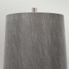 Nowoczesna lampa stołowa czarna salonowa z szarym abażurem ASCENT ASCENT-TL-BLK Elstead Lighting polerowany nikiel